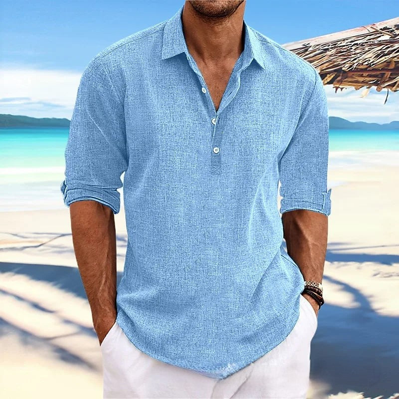 Coastal Breeze Linen Shirt