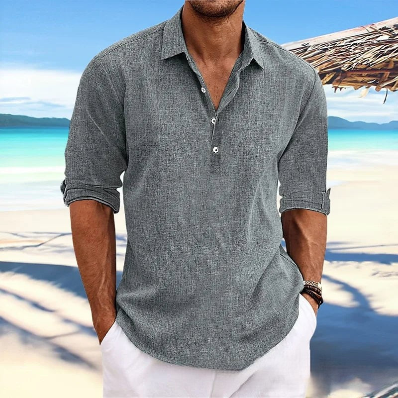 Coastal Breeze Linen Shirt