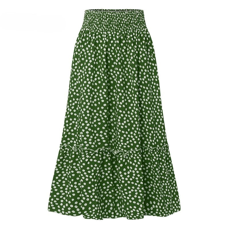 Ellen Bohemian Print Long Skirt