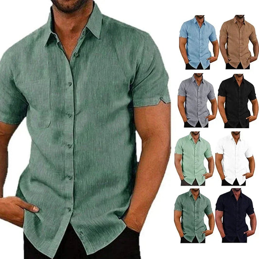 Essential Linen Button-Up Shirt