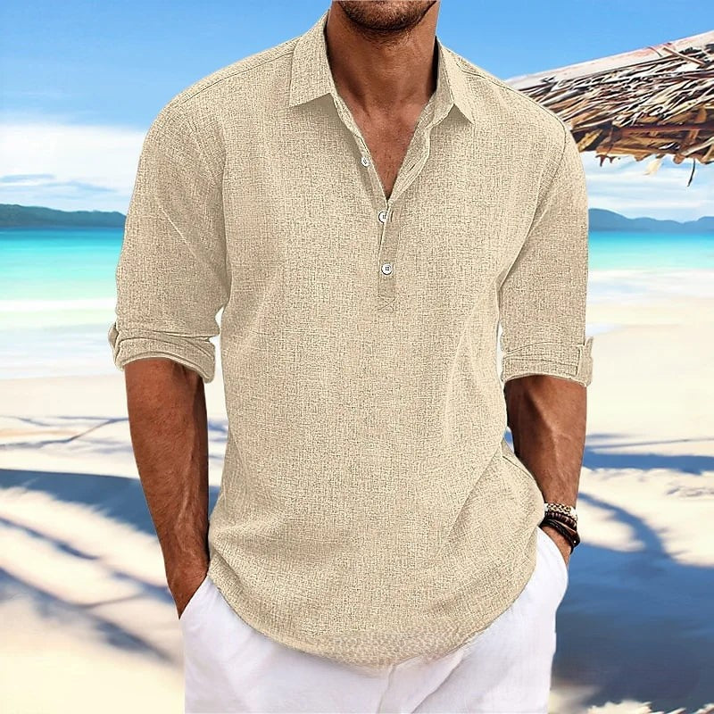 Coastal Breeze Linen Shirt