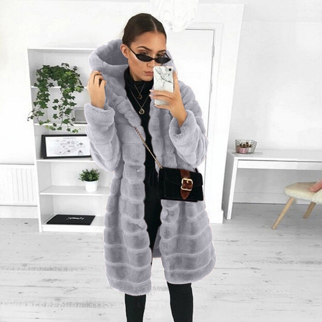 Thick & Fluffy Faux Fur Teddy Bear Coat