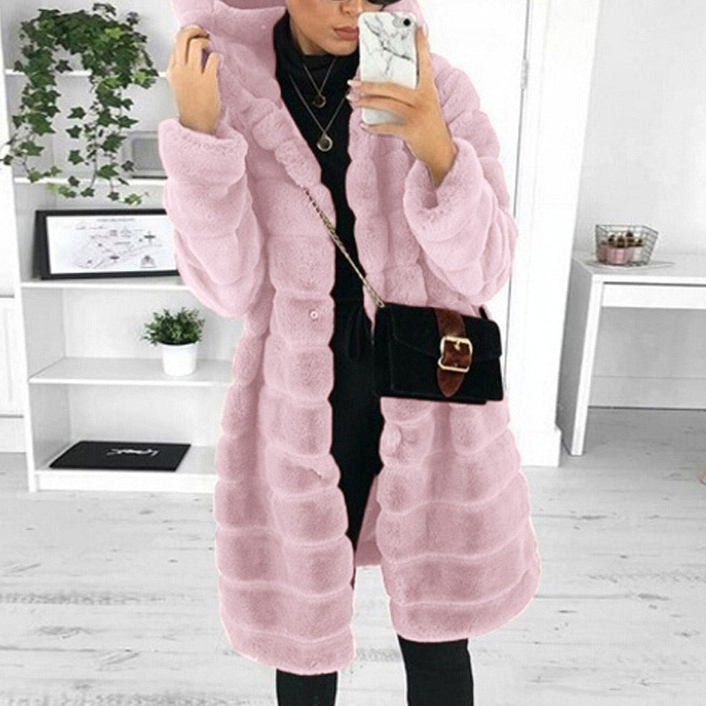 Thick & Fluffy Faux Fur Teddy Bear Coat