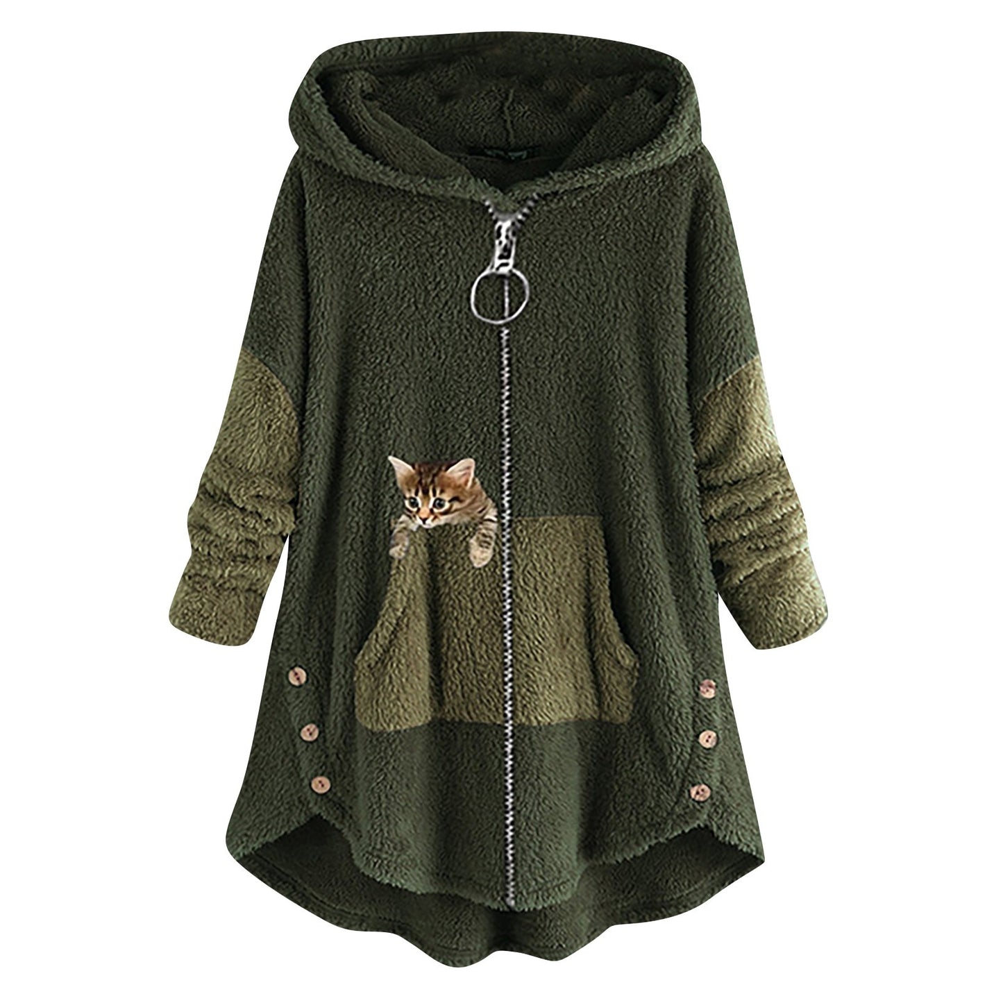 Cozy Kitten Zip-Up Fleece