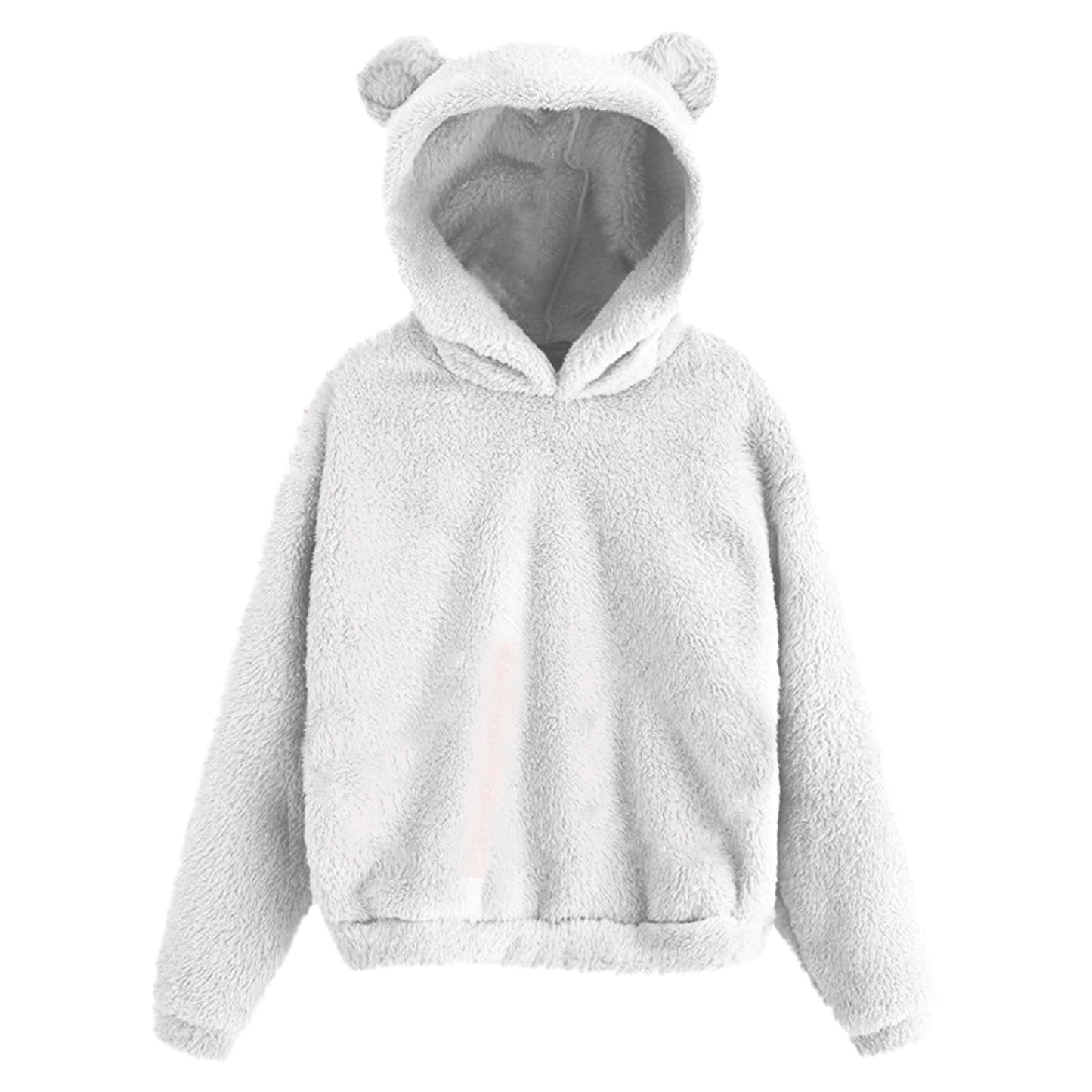 Heartbear Fluffy Fleece Hoody Pullover