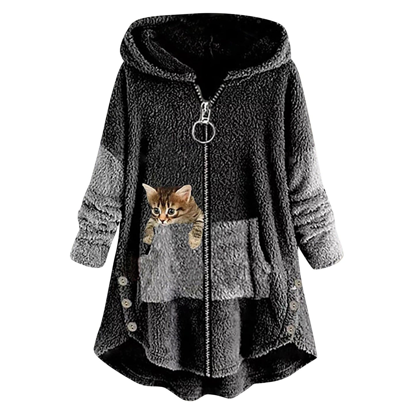 Cozy Kitten Zip-Up Fleece