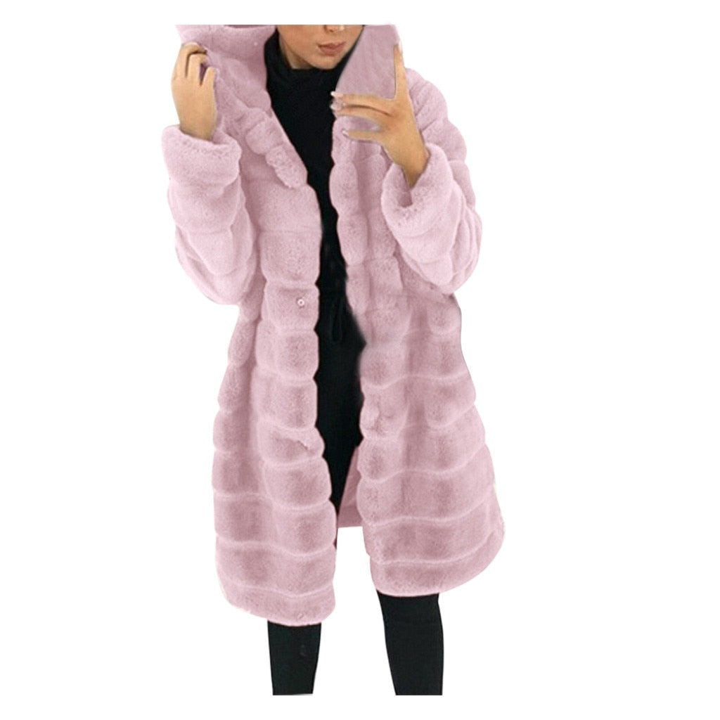 Thick & Fluffy Faux Fur Teddy Bear Coat