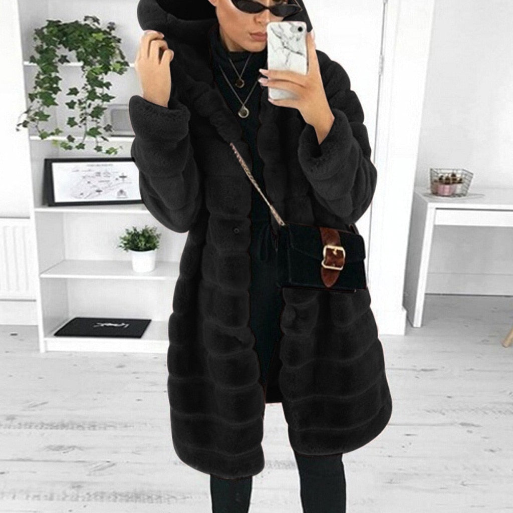 Thick & Fluffy Faux Fur Teddy Bear Coat