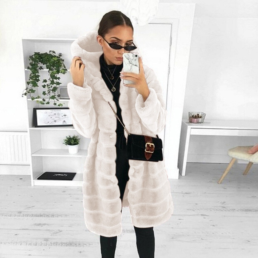 Thick & Fluffy Faux Fur Teddy Bear Coat